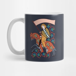 Cute and colourful Medieval knight Illustration Mug